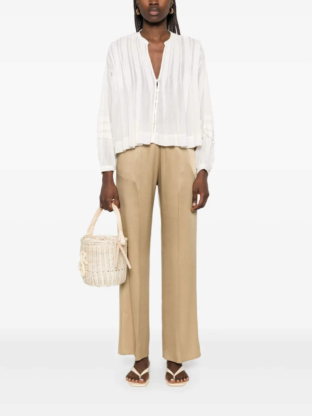 MOTHER The Straight Shooter blouse - Beige