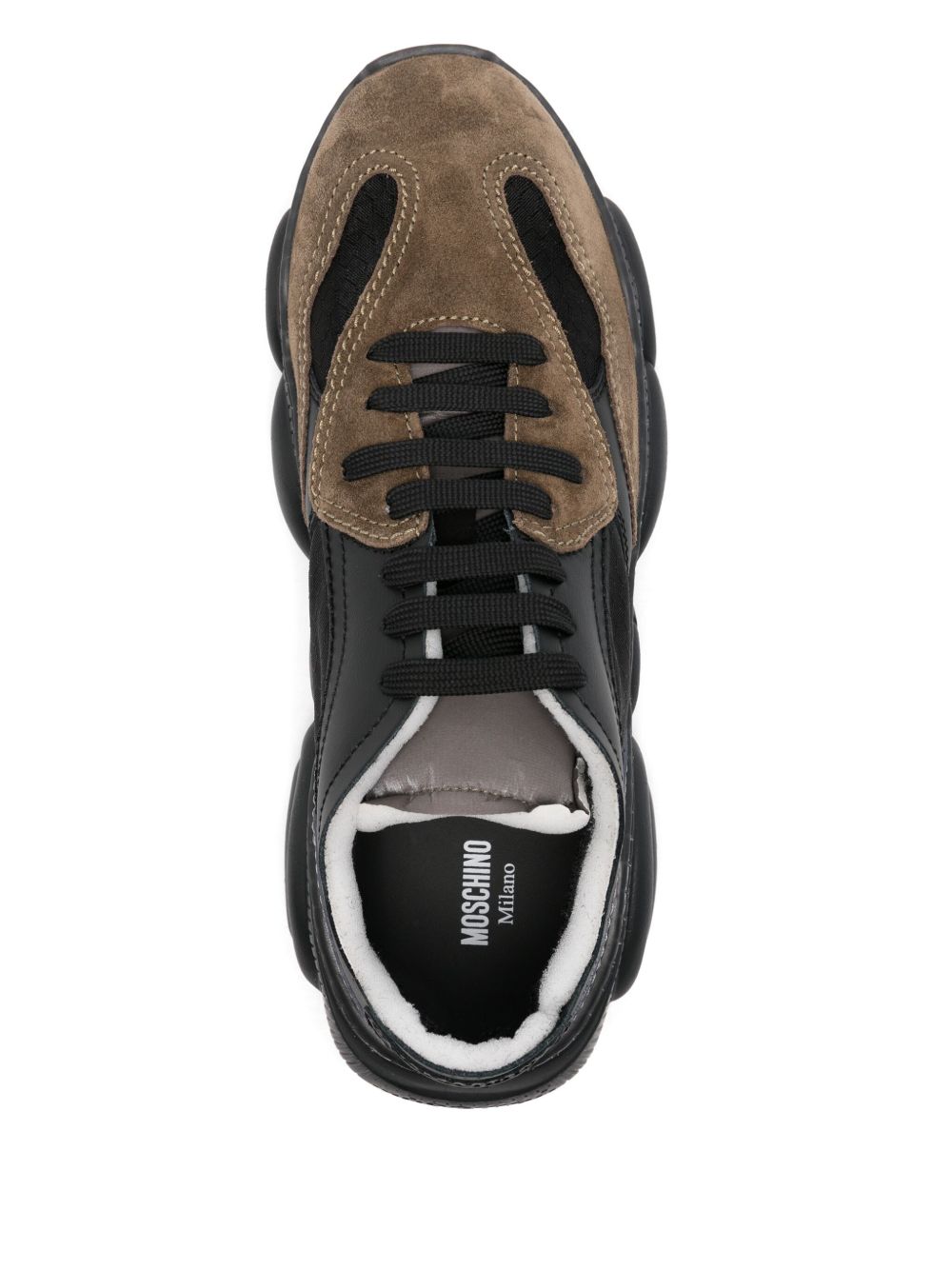 Moschino panelled sneakers Black