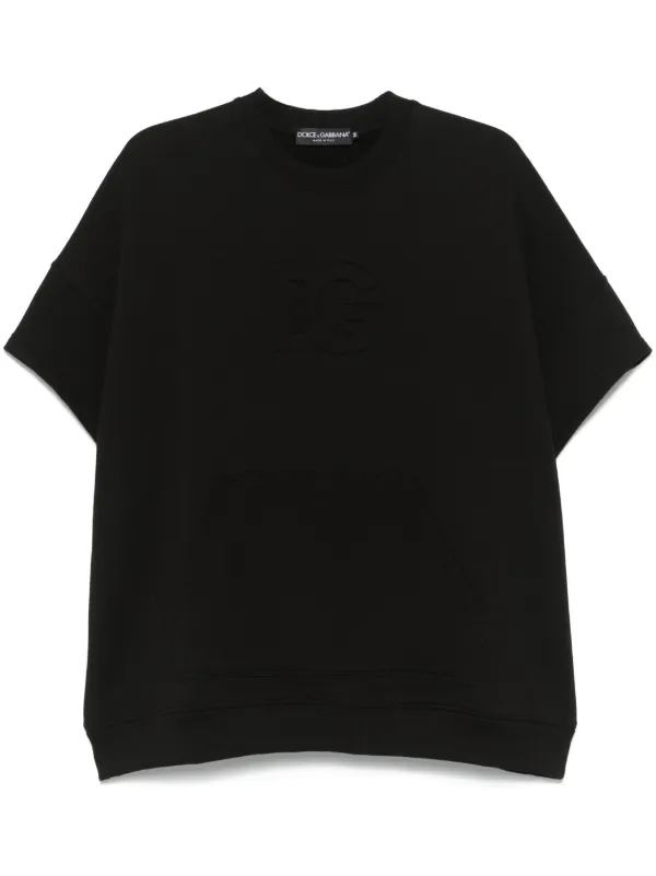 【送料&関税込】Dolce & Gabbana Logo Embossed Crewneck S DOLCE & GABBANA Sweatshirt Sweater White Logo Embossed