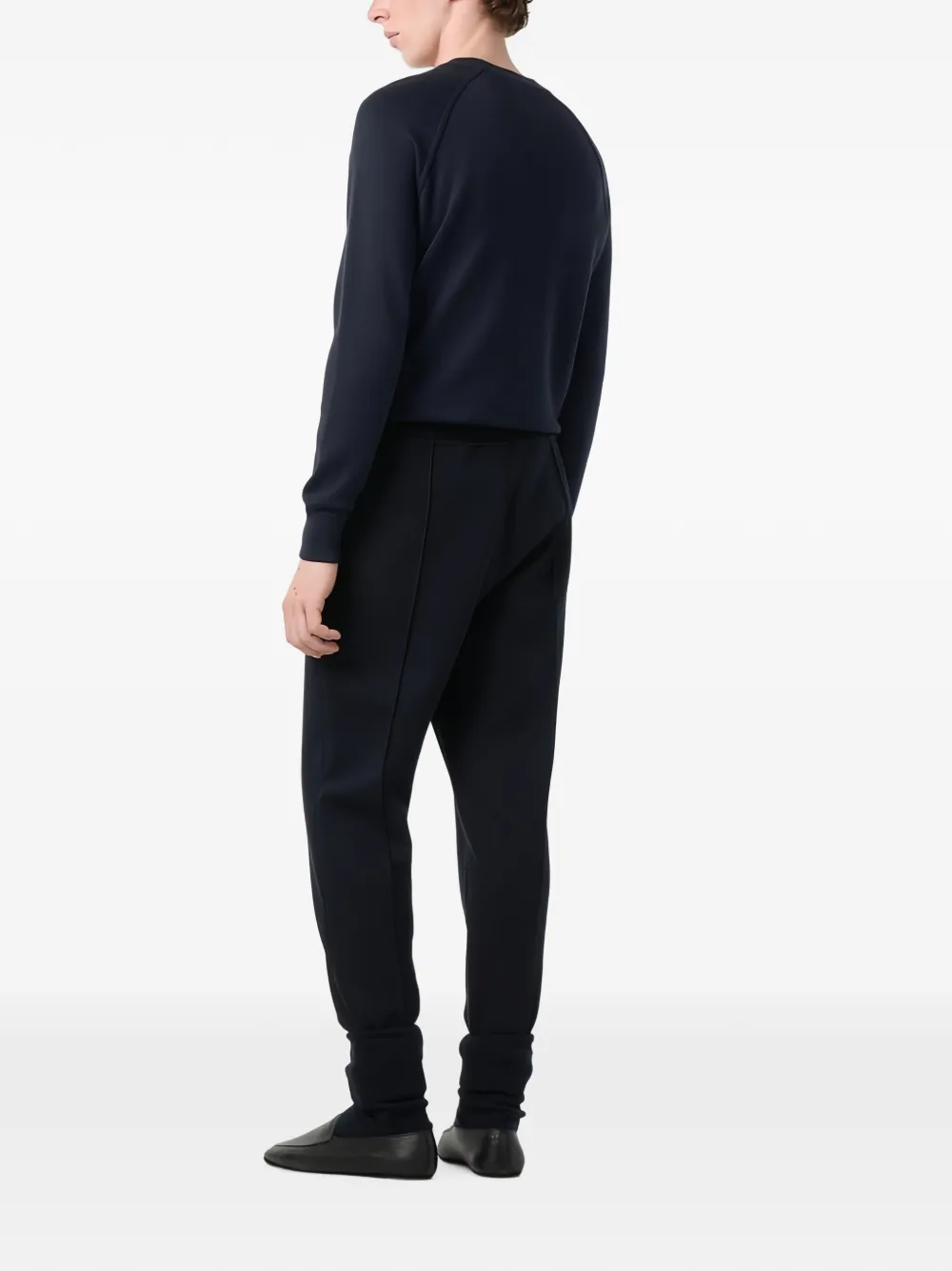 Loro Piana Whitney plooibroek met trekkoord Blauw
