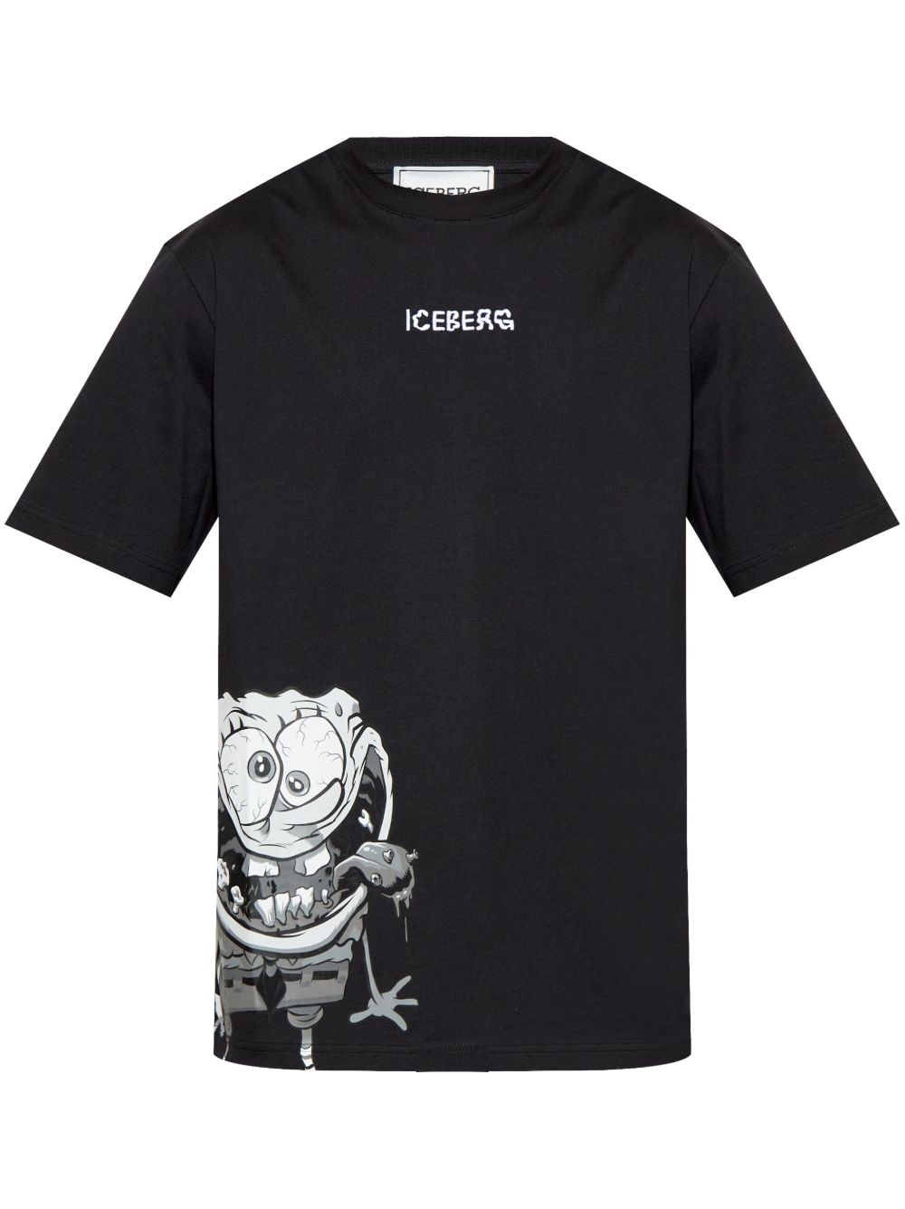 Iceberg Katoenen T-shirt Zwart