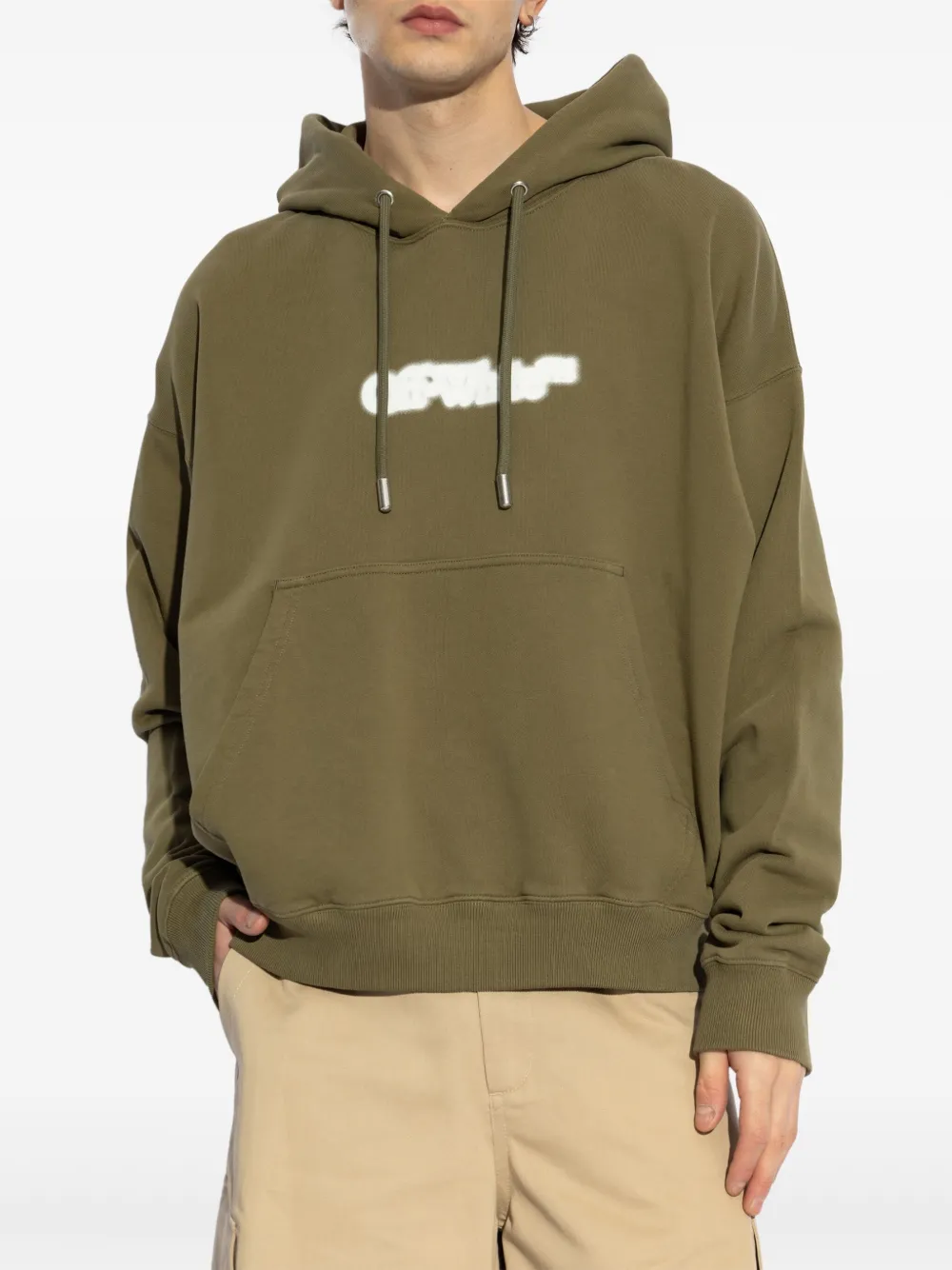 Off-White Arrow sweater Groen