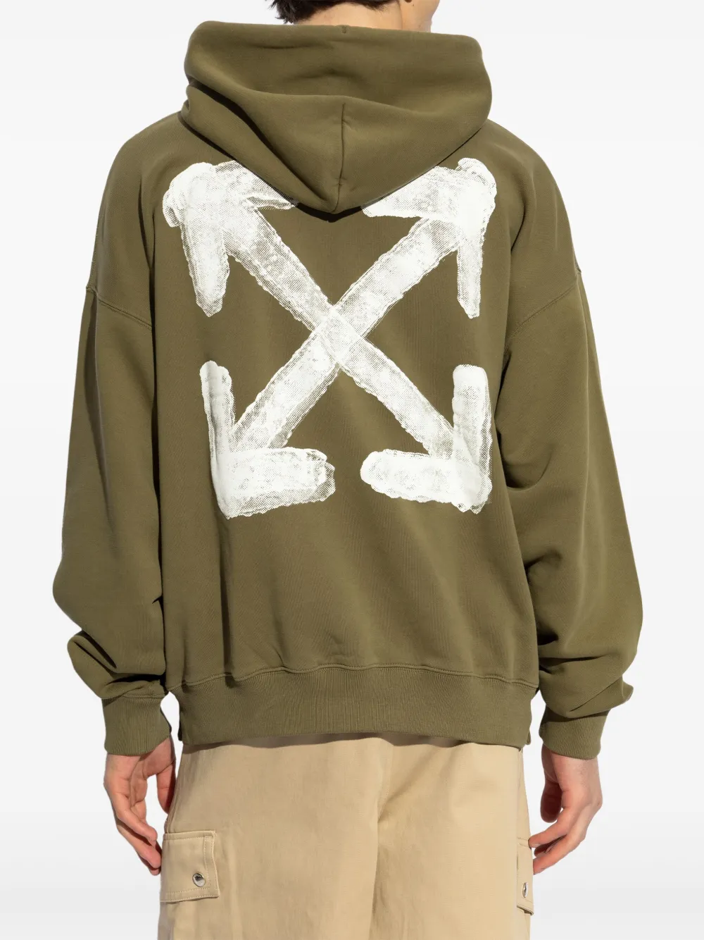 Off-White Arrow sweater Groen