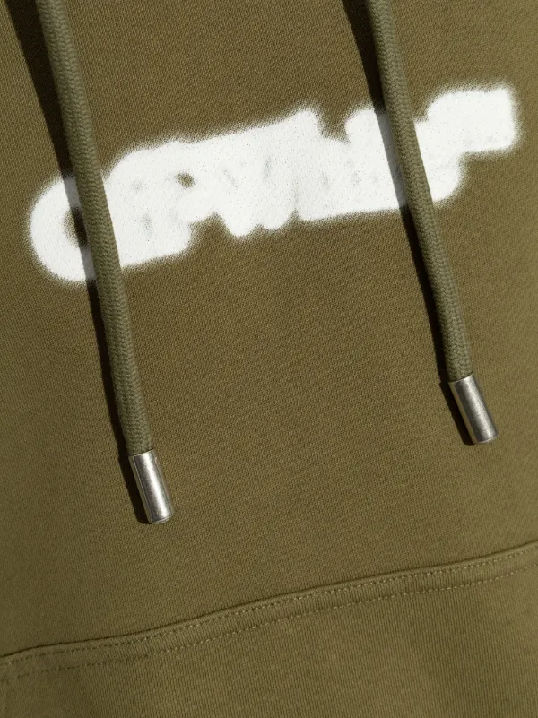 Off-White Arrow Sweatshirt Green FARFETCH EG