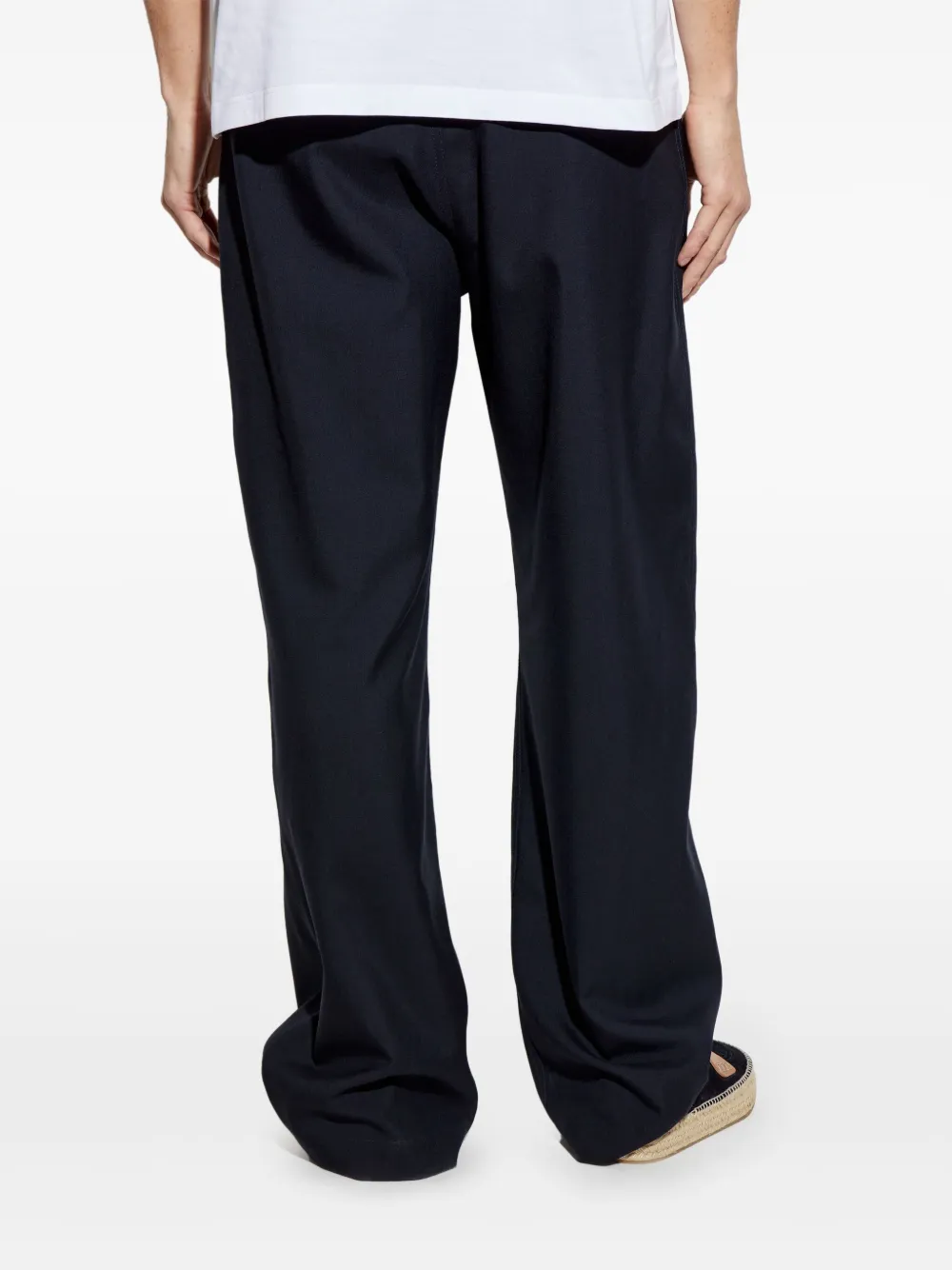 Marni Broek van scheerwol Blauw