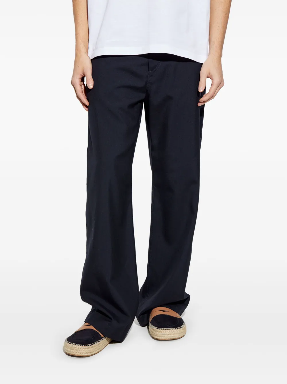 Marni Broek van scheerwol Blauw