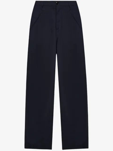 Marni pantalon en laine vierge à coupe droite