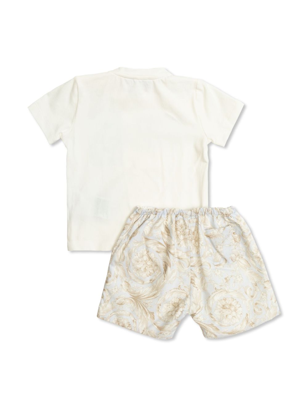 Versace Kids cotton t-shirt and shorts set - White