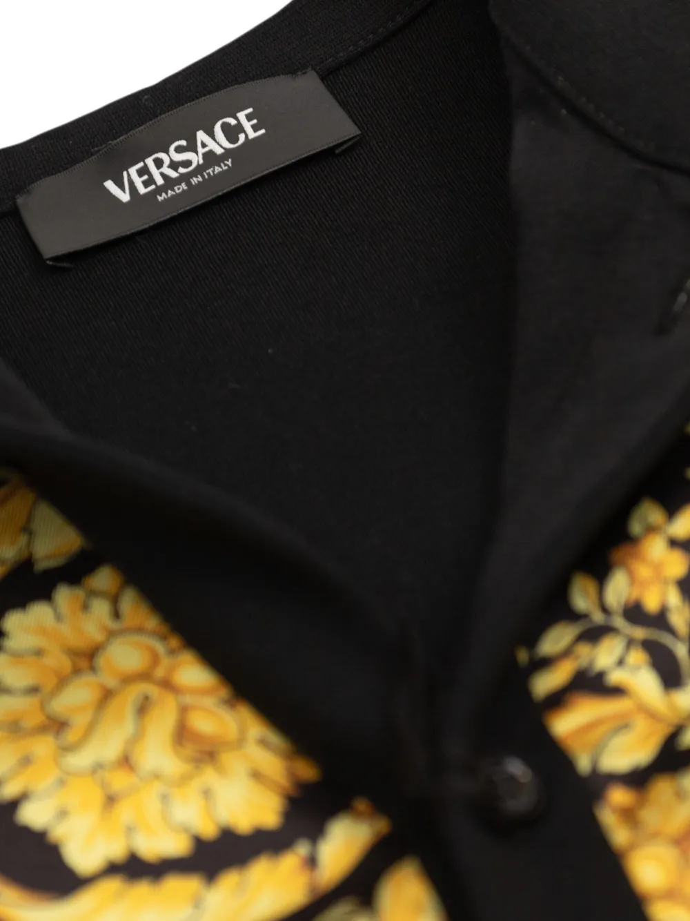 Versace Kids Shirt met barokprint Zwart
