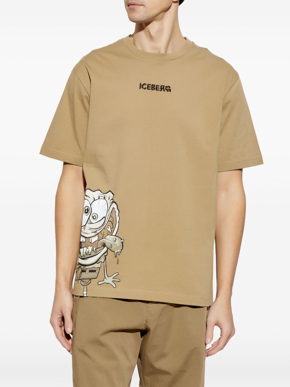 Iceberg T-shirt met SpongeBob-print Beige