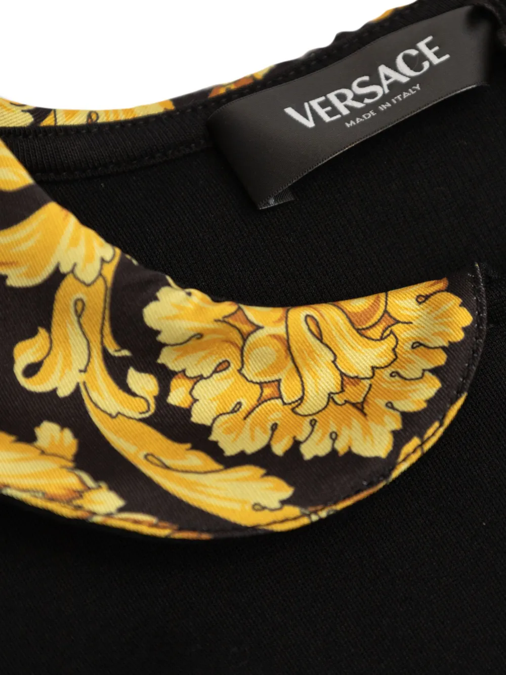 Versace Kids Jurk met barokprint Zwart