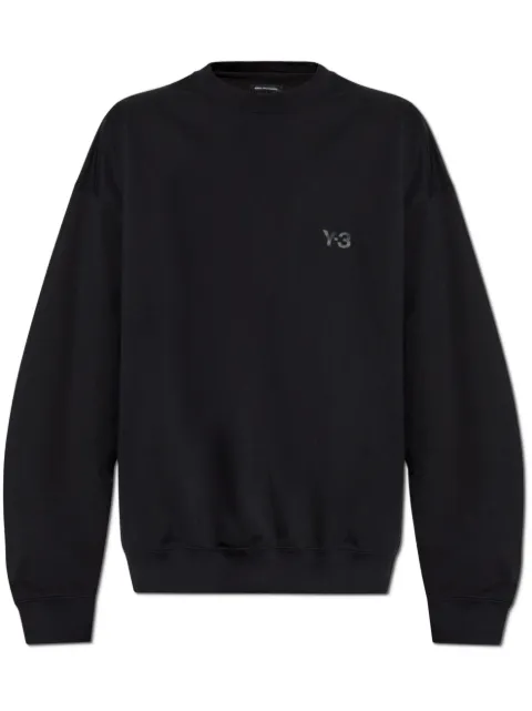 Y-3 sudadera con aplique del logo