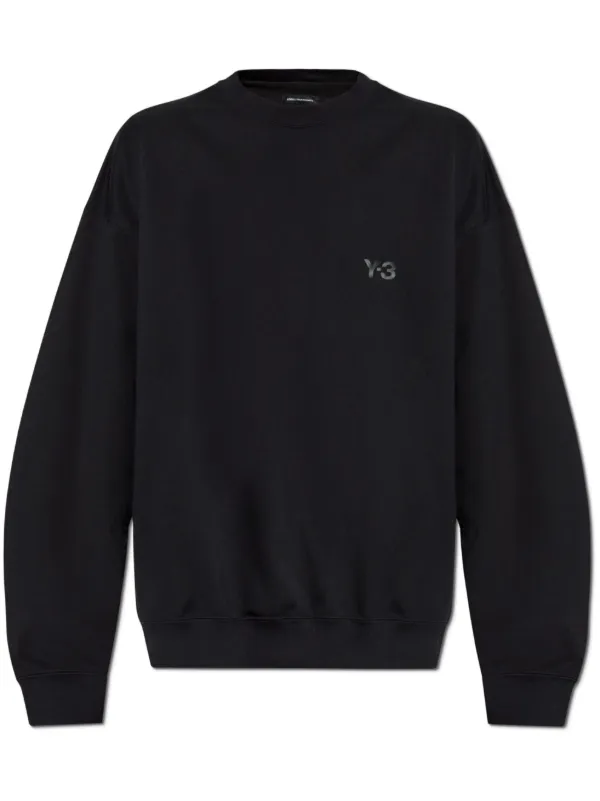 Y-3 logo-appliqué Sweatshirt Black FARFETCH BH