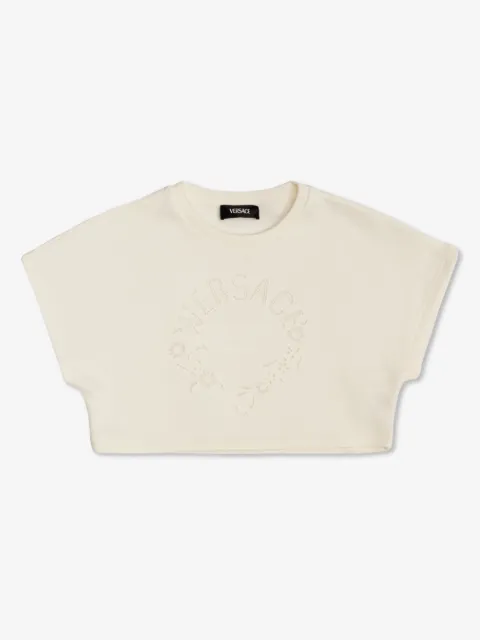 Versace Kids logo-embroidered T-shirt