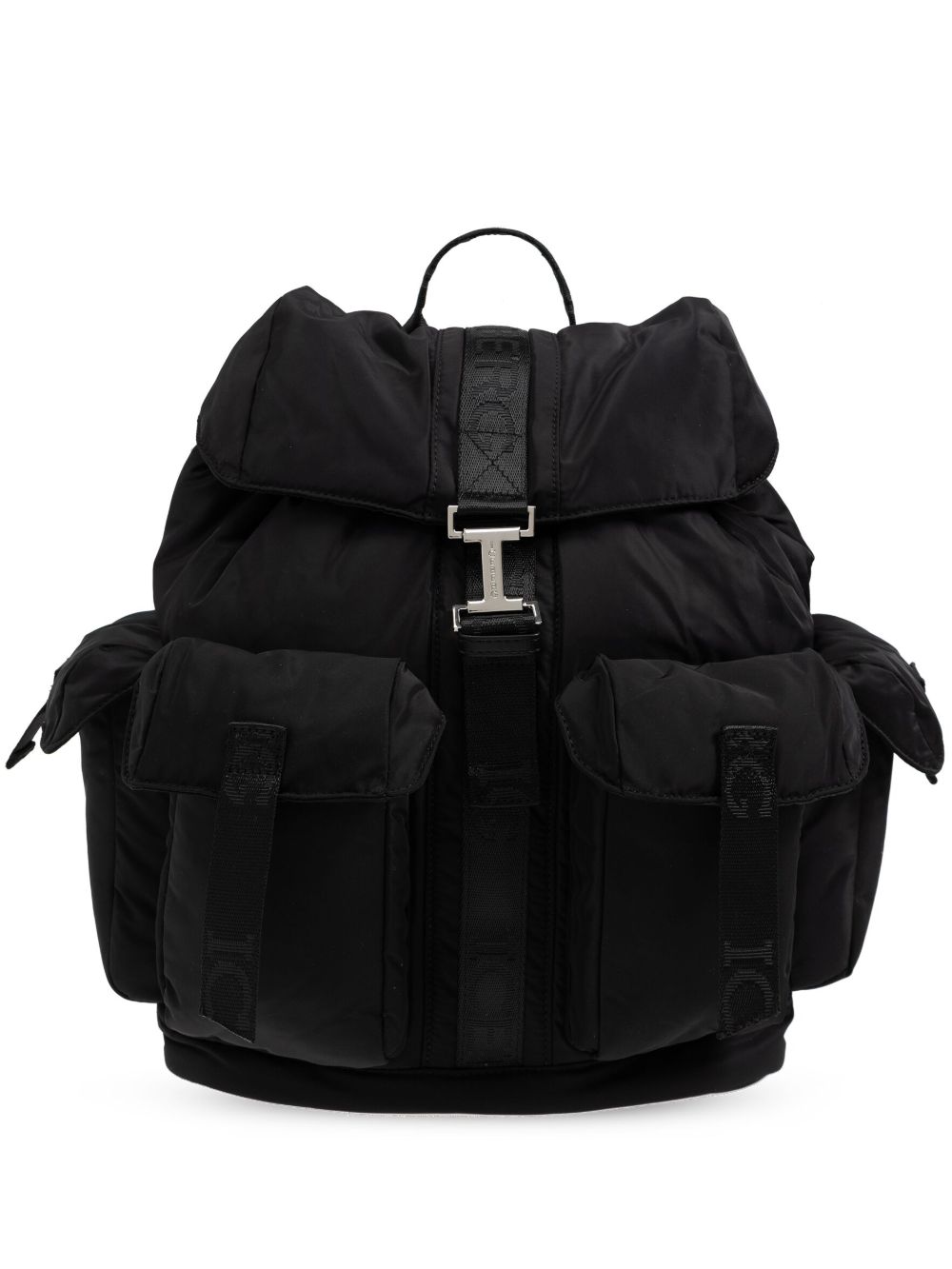 Iceberg logo backpack - Black