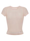 Alexander Wang transparent lingerie t-shirt - Pink