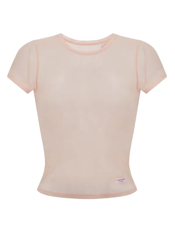 Alexander Wang クリア ランジェリーTシャツ | ピンク | FARFETCH JP