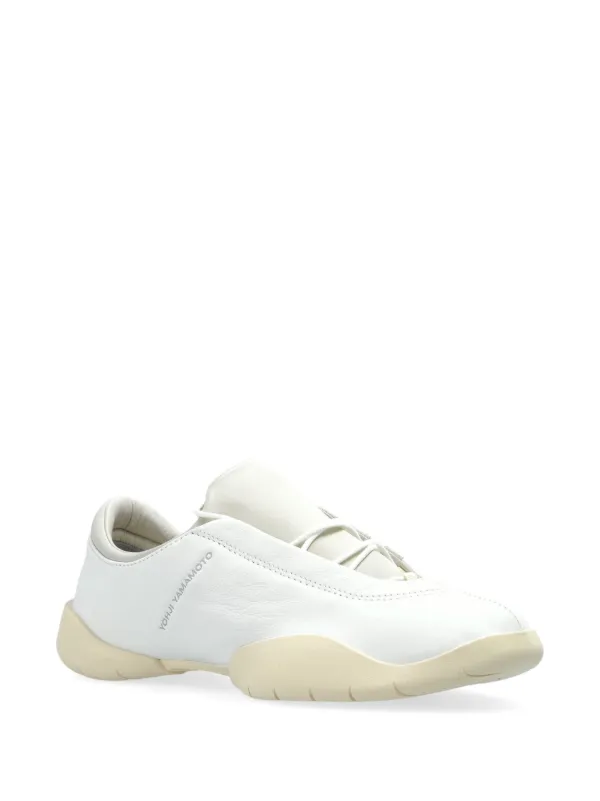 【送料&関税込】Y-3 Regu Sneakers In Beige Leather And Fabri Y-3 REGU LEATHER Y-3│Y-3 ワイスリー