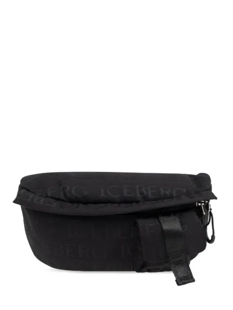Iceberg logo-jacquard belt bag