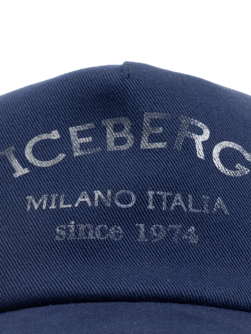 ICEBERG LOGO-PRINT CAP