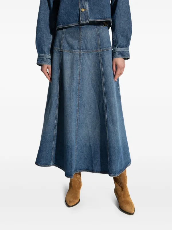 送料込/関税込■Ulla Johnson■Brigette プリーツミディスカート Brigette pleated midi skirt in blue - Ulla Johnson | Mytheresa