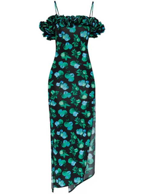 Coperni ruffle-detail midi dress