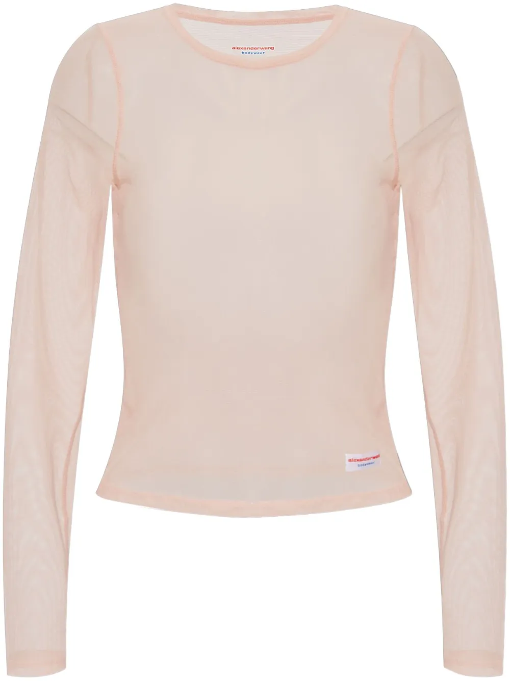 Alexander Wang Semi-sheer Lingerie Top In Pink