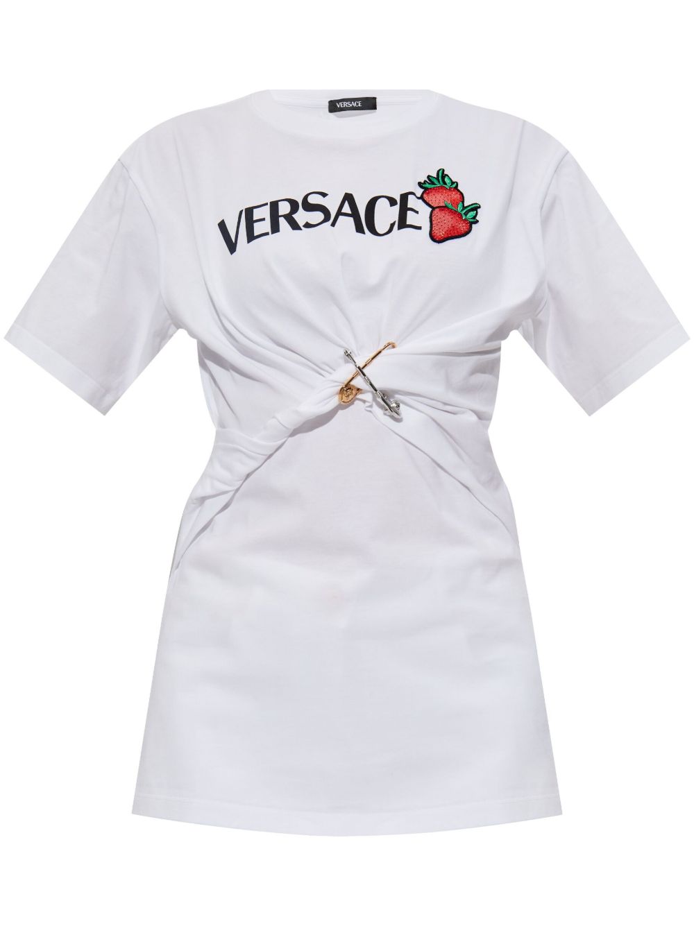 Versace Medusa Safety Pin T-shirt - White