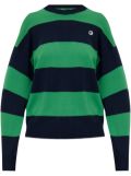 Coperni striped crew-neck sweater - Green