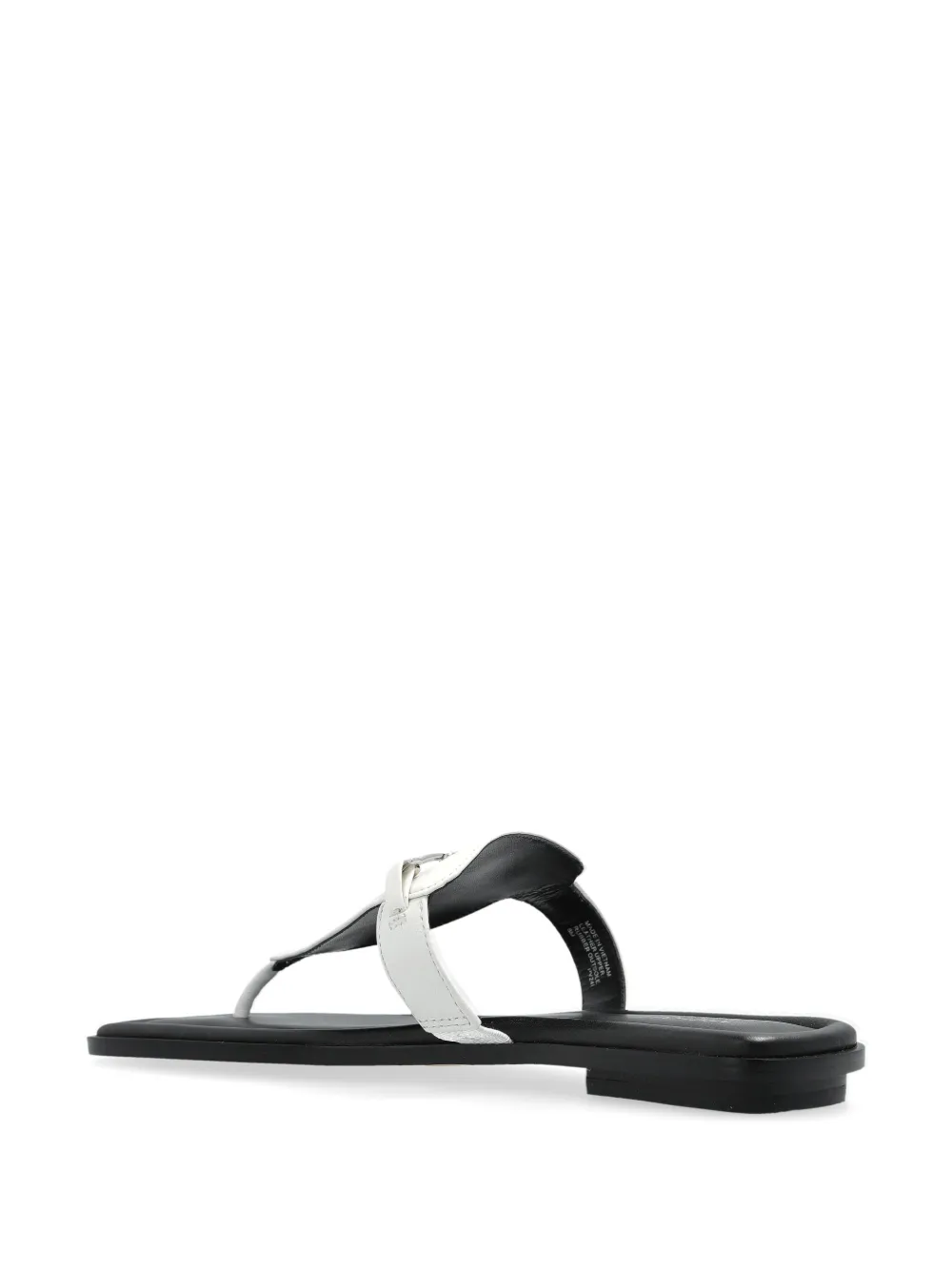 Michael Kors logo-plaque flip-flops White