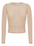 Alexander Wang sheer lingerie top - Neutrals