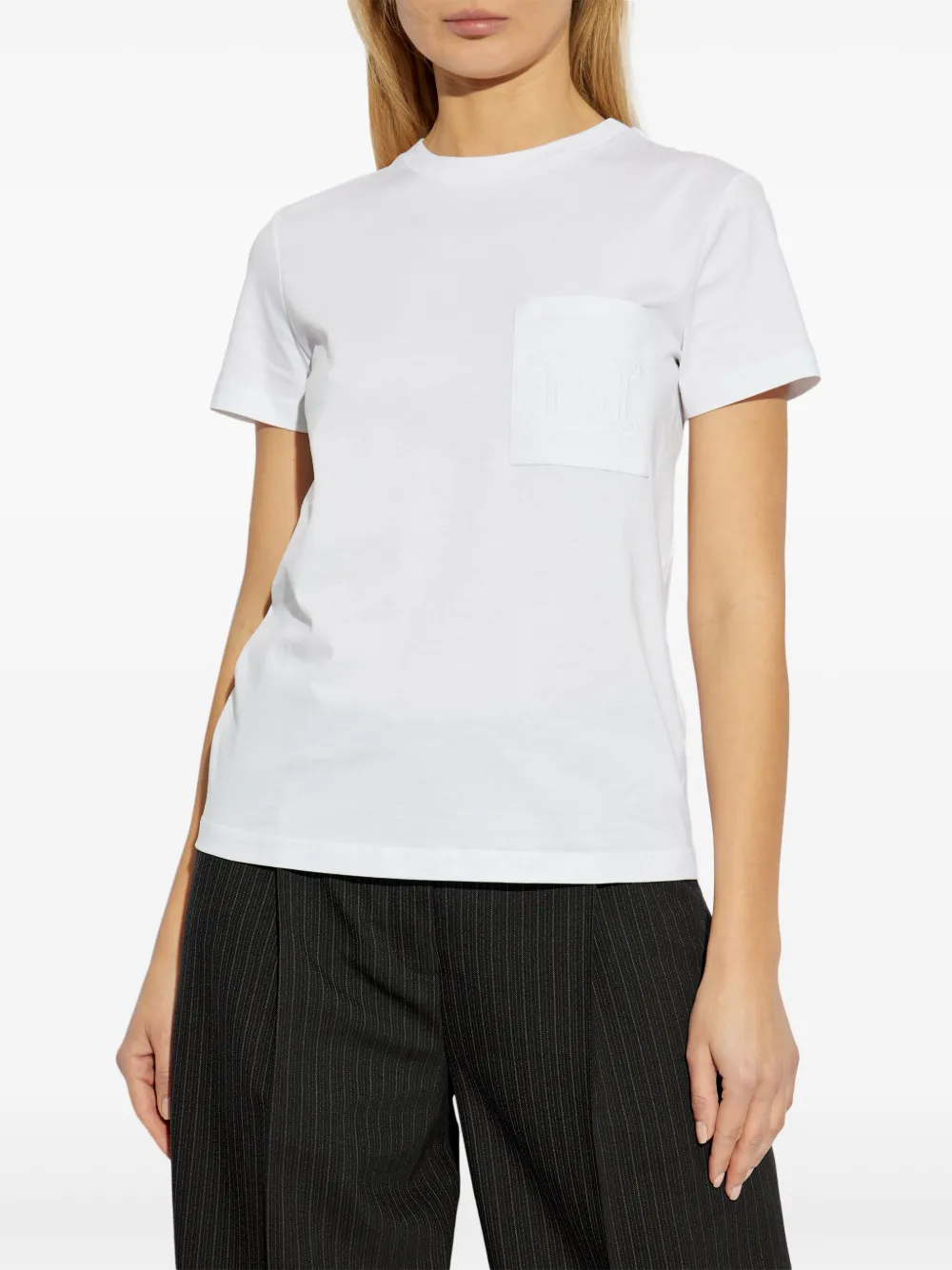Max Mara Katoenen T-shirt Wit