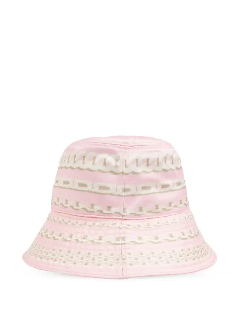 Versace chain link-print bucket hat 10190951A13739 - 1