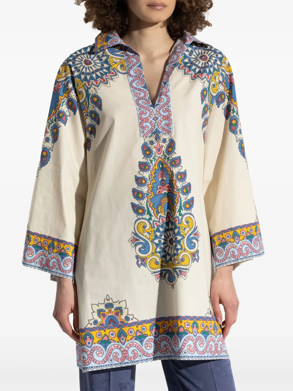 ETRO Tuniek met print Wit