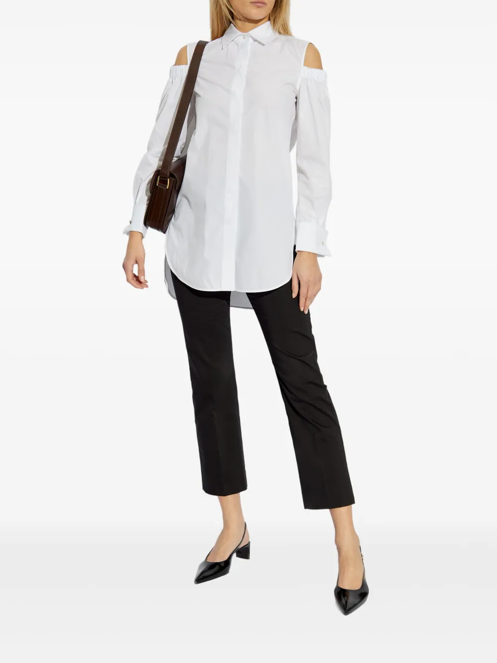 Max Mara Uitgesneden blouse - Wit