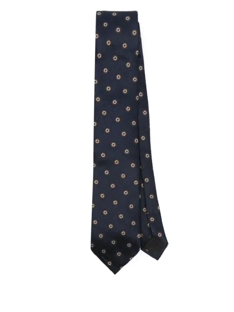 Zegna floral-jacquard tie 