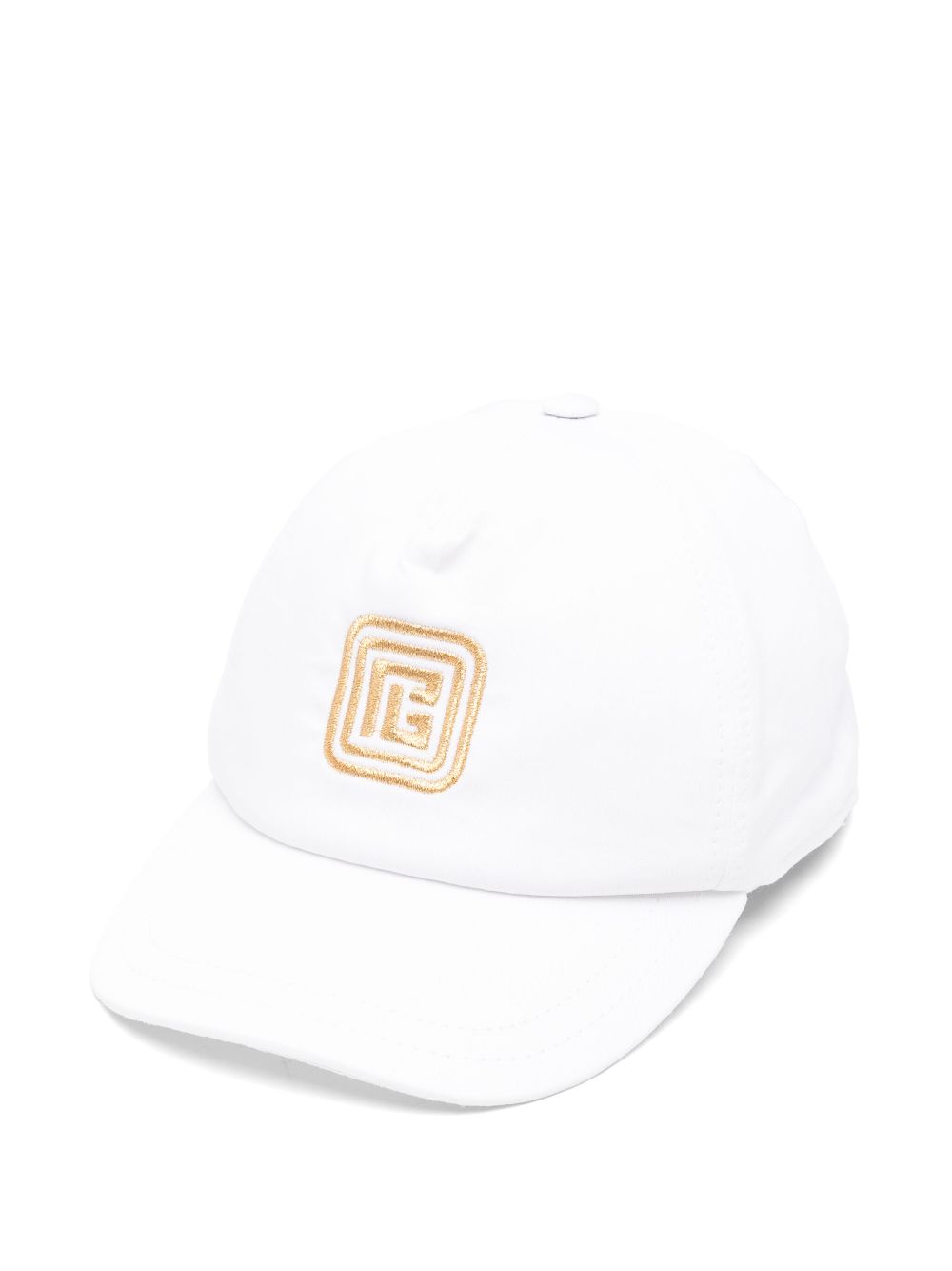 Balmain Kids logo-embroidered cap - White