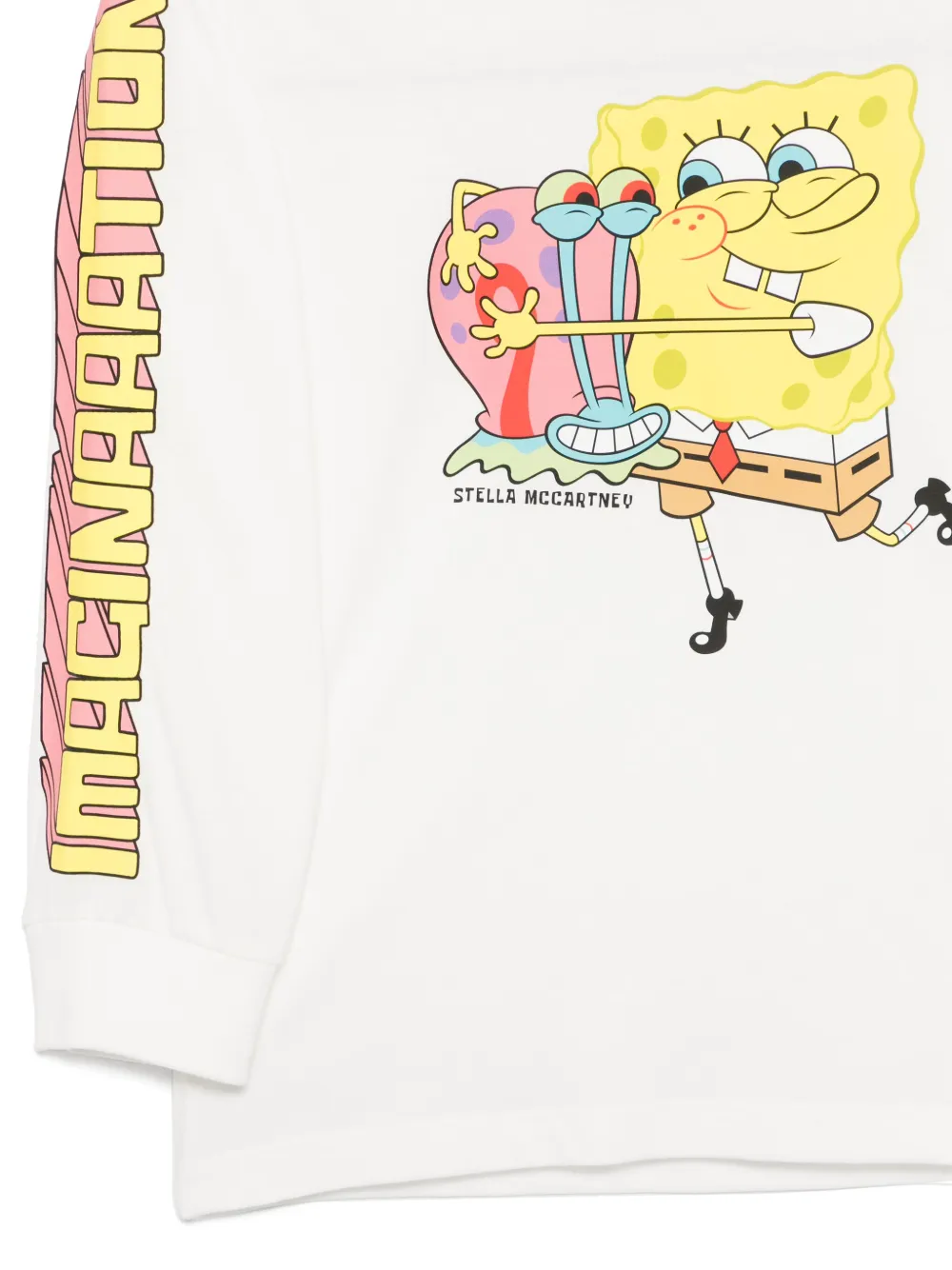 Stella McCartney Kids x SpongeBob T-shirt met print Wit