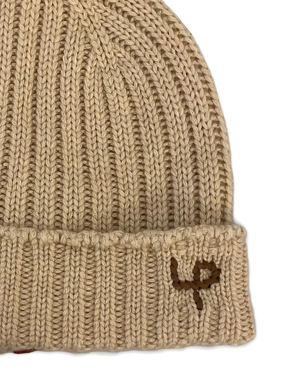 Loro Piana Muts met geborduurd logo - Bruin
