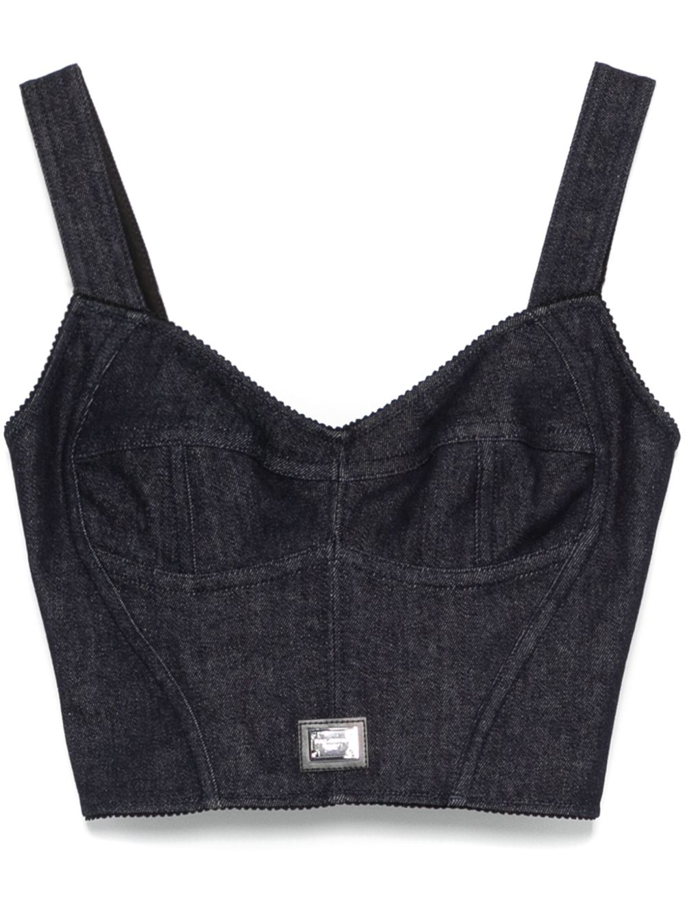 Dolce & Gabbana denim corset top - Blue