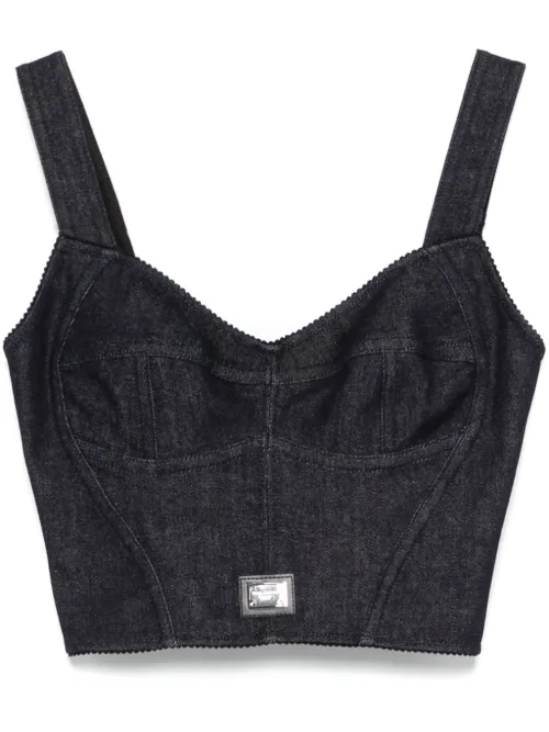 Haut-corset en jean - Dolce & Gabbana - Modalova