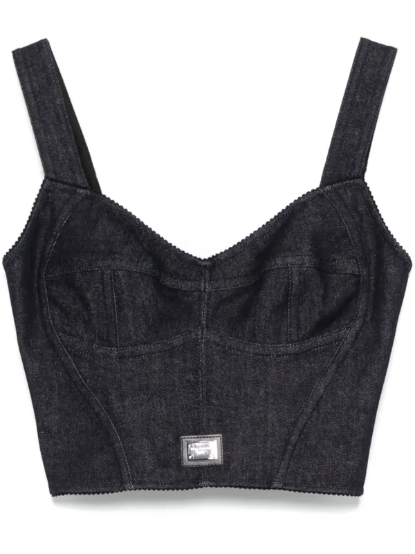 Dolce & Gabbana デニム コルセットトップ | ブルー | FARFETCH JP