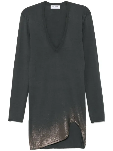 The Attico lurex-detail mini dress