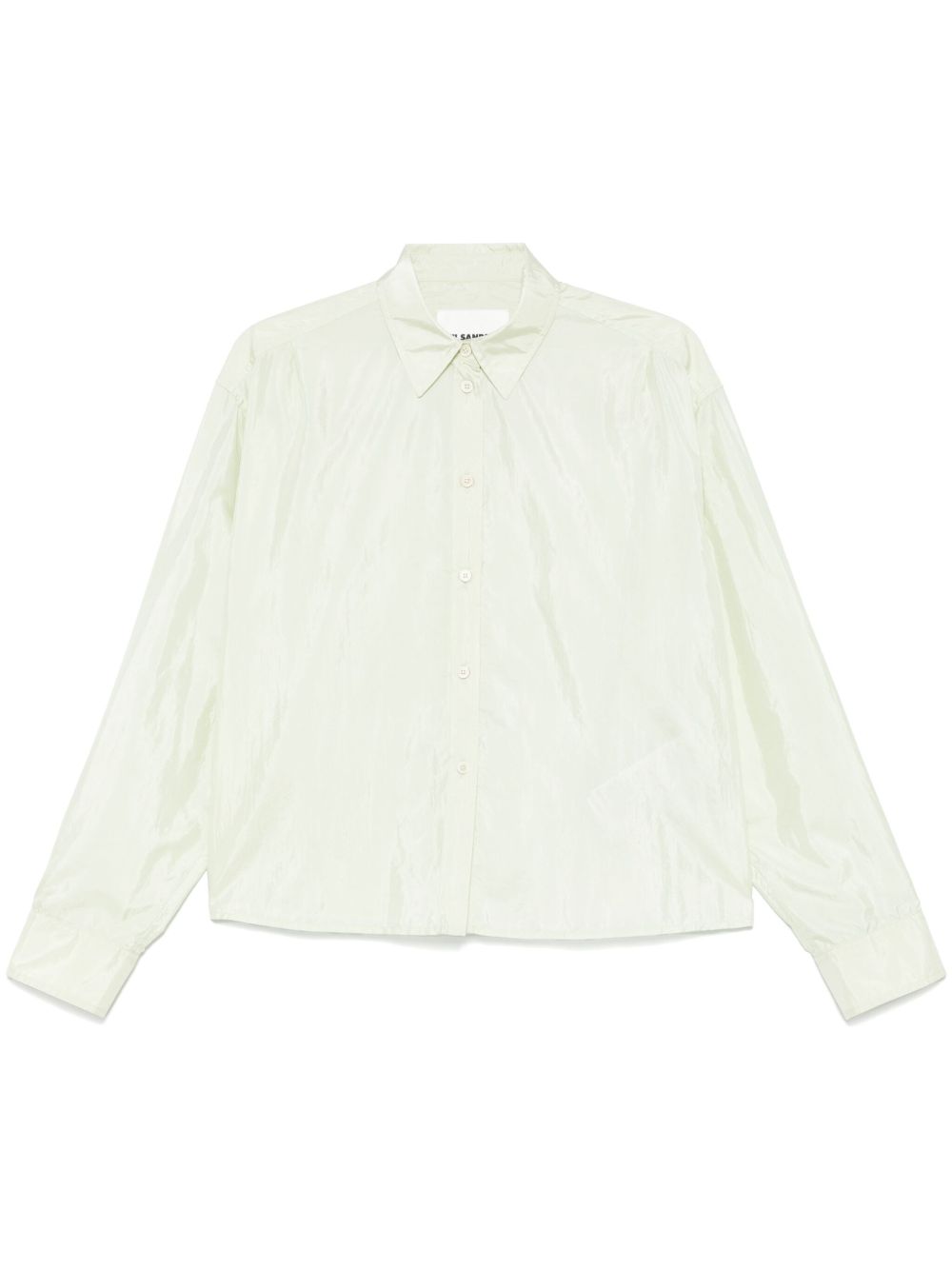 Jil Sander satin shirt - Green