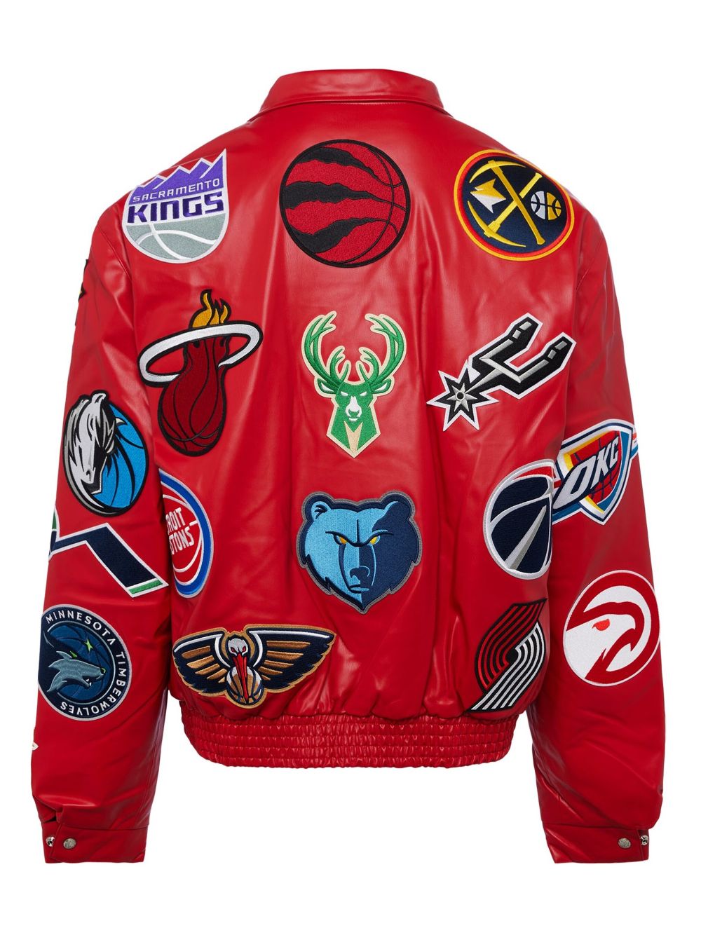 Jeff Hamilton x NBA Collage jacket - Red