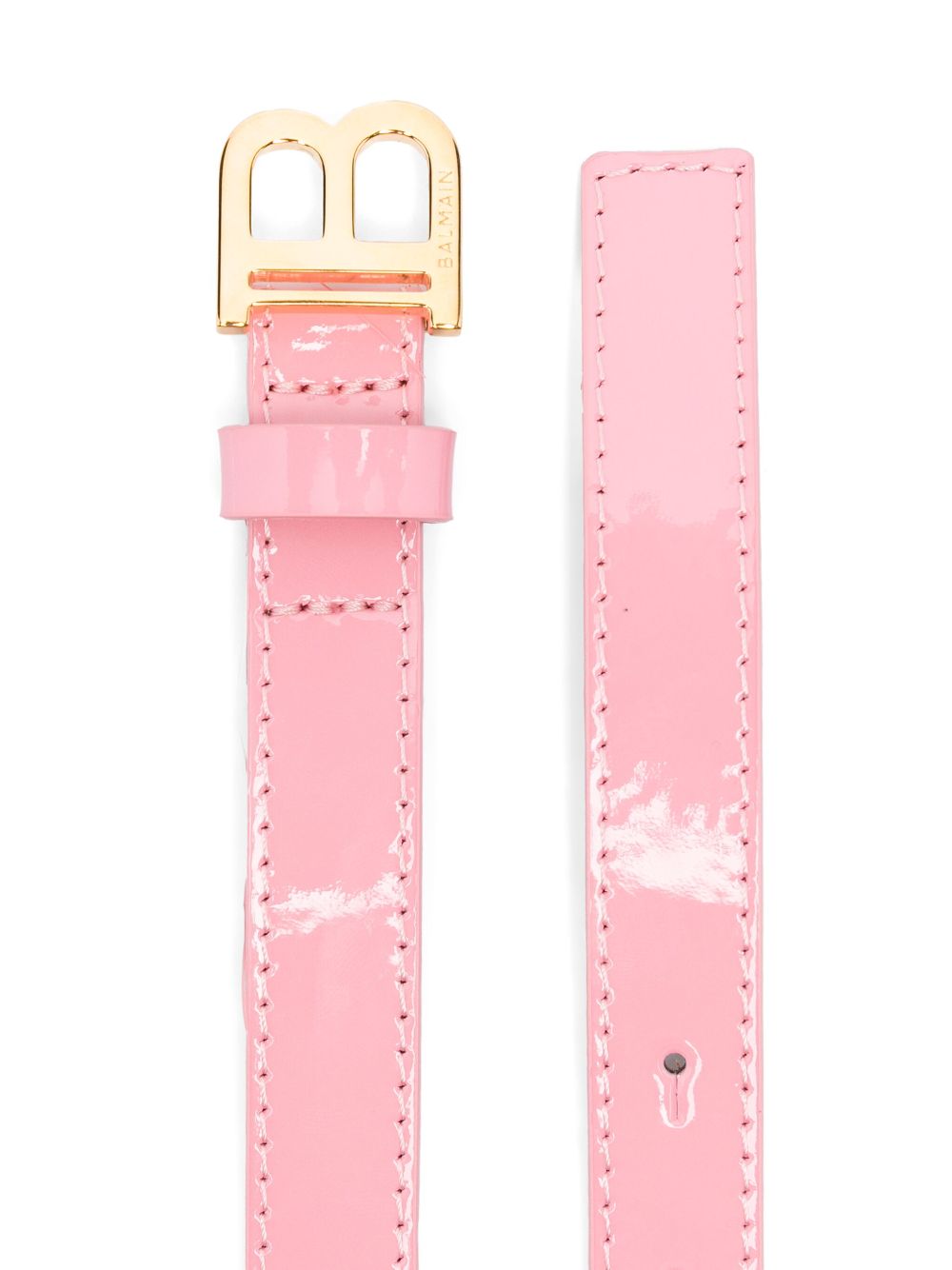 Balmain Kids leather belt - Pink