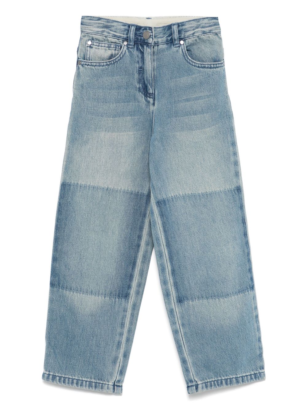 Stella McCartney Kids Jeans met vlakken Blauw