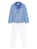 Colorichiari pinstriped suit - Blue