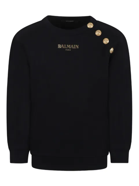 Balmain Kids logo-print sweatshirt