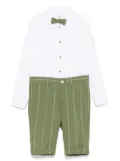 Colorichiari pinstriped trousers set (set of three) - Green